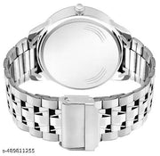 Black dial day and date function working analog sports watch for mens and boys(metal belt day and date watch for mens)