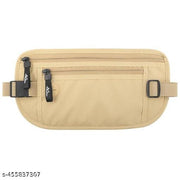 Waist Belt Secure Travel Money Belt | Hidden Waist Cloth Travel Pouch Hidden Wallet Passport Money Waist Belt Bag Slim Secret Security Useful Travel Storage Bag (Multicolor)