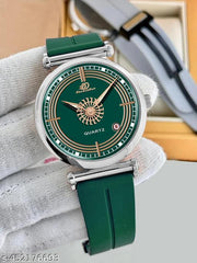 Date Function  Magnet Strap Analog Watch for Men & Boys Silver_26000k