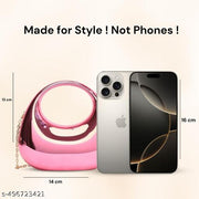 Luxury Metallic Acrylic Clutch Purse for Women | Crescent Moon Handbag with Gold Chain | Stylish Sling Bag, Evening Party Clutch, Wedding Purse Detachable Chain Strap Glossy Stylish Latest Ladies Girls Small Size Cute Wallet for Gift