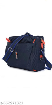 Blue unisex sling bag crossbody shoulder bag with Adjustable strap Durable for Travel Office Daily use