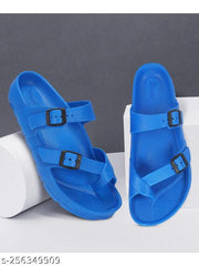 Paragon Comfort Fit Trendy Blue Casual Slides for Men
