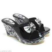 Habiwa Flwoar Print Casual Wedges Heel For Women And College Girl