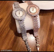 Luxury coppers Full Diamond Quartz Watch / Ladies Korean Fashion Rhinestone Wristwatch Bracelet