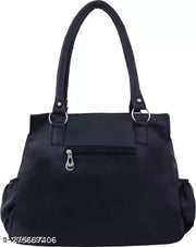 Beautiful Women's Maroon Canvas & Leather Handbag