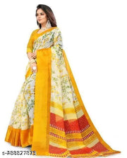 Trending cotton sarees with blouse 399