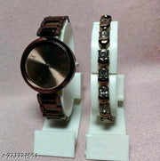 Classy Women Analog Watches Fancy Solid  Designer Alluring Stainless Steel Kadi Belt Analog Women Watches