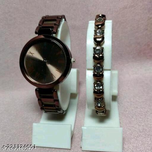 Classy Women Analog Watches Fancy Solid  Designer Alluring Stainless Steel Kadi Belt Analog Women Watches