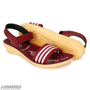 Hiyaga Fancy PU Slippers Flip-Flops for woman