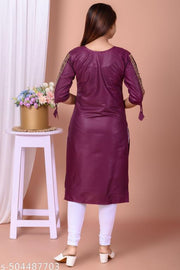 Refined Purple Kurti for women