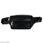 Waist Bag Leather Waist Pack Travel Bag for Money|Belt| Cards| Mobile | Documents | Books and Bills Dairy Pouch Cross Side Bags for Men Women. with Belt Stylish Waist Luggage