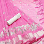 Woman Fancy Chanderi Cotton Saree