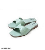 Mint Green Flat Sandals for Women | Elegant Open-Toe Slip-On Flats with Soft Cushioned Footbed | Lightweight Casual Footwear for Office, College, Shopping, Travel, Summer Outings & Everyday Ethnic Western Looks