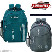 SKY RISE Combo of 2 Backpack Medium Unisex College & School Bags 34 L Laptop Backpack