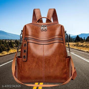 MomsyStore Leather Backpacks For Girls And Women