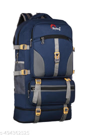 60 Litres Curve Water Resistant Rucksack For Hiking Trekking And Travel - Unisex