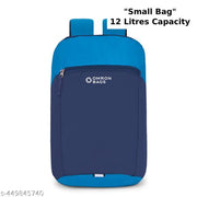 Small 12 L Backpack Stylish Outdoor Mini Backpack For Unisex Daypack With Water Resistance Fabric (Blue&Green)