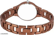 Best Quality Ethnic Embossed Designer Shine Round Dial Watches for Girls