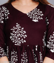 SIPET 1101 new design anarkali kurta (wine)