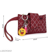 Women's Trending Printed Clutches/ Stylish Fashionable Clutch For Casual Wear, Occasion Wear & Party Wear (Maroon)