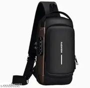 Sling Bag for Men EVA Hard Shell Travel Shoulder Bag Unisex Chest Crossbody Backpack one Side Pouch Travel Handbag Waterproof trendy Carry Bag for Work Travel Gadget Tablet Books Mobile