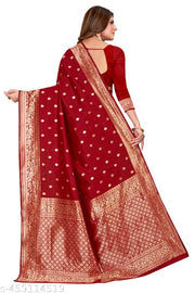 signagraph Woven Banarasi Silk Blend, Art Silk Saree