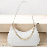 women fashion croco shoulder bags zip pocket canvas handbag bags for women(WHITE )