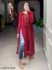 women's sequnce nayra style kurti..,