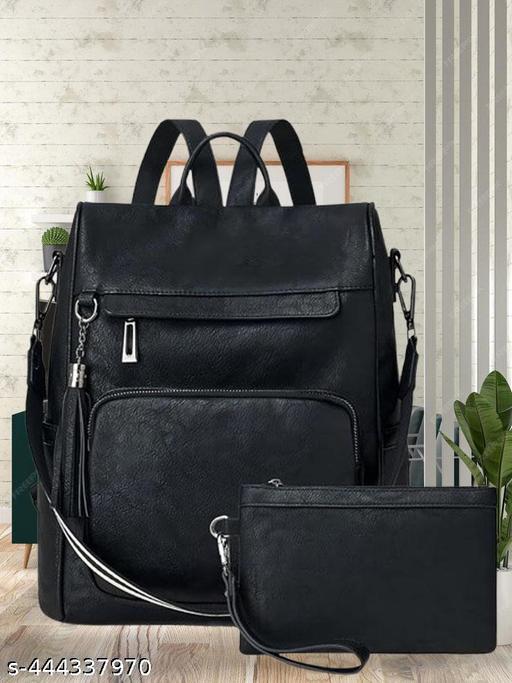 Bohobuzz Backpack Purse for Women Convertible Travel Vintage PU Leather Bag(Backpack,bag,backpack for women women bag fashion,stylish)