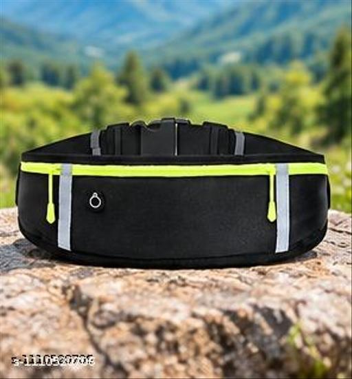 Running Belt Waist Pack Bag, Workout Gear, 3 Pockets Gym Fitness Fanny Pack for Phone, Cell Phone Holder for Running, Jogging Pocket Belt for Women & Men, Running Accessories
