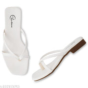Women's Fashion Sandal | Soft, Comfortable and Stylish Flat Sandals for Women & Girls | For Casual Wear & Formal Wear Occasions (White)