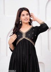 Sequinned Embroidered Empire Anarkali Kurta