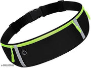 Running Belt with Waterproof Adjustable Elastic Strap, Sweatproof waistpacks with Large Capacity, Perfect for Running and Outdoor Activities, Black, One Size, Sports