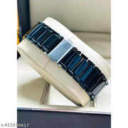 Bolun Square Black Dial Black Belt Ladies And Women Watch