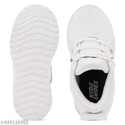 Trenszio Kids  Led Shoes, Casual Led Velcro Shoes, Light weight Shoes, Outdoor Indoor Shoes, Casual Shoes for Little Tiny Kid Baby Boy Girl Shoes T61White