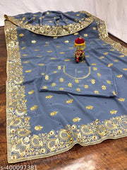 Beautiful Zamato saree for women with blouse