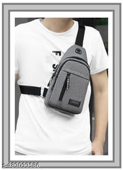 Anti Theft Waterproof Unisex Sling Bag, Waterproof Sling Backpack Bag With USB Charging Port for Traveling/Camping/Hiking/Gym/Sports/Outdoor/Picnic