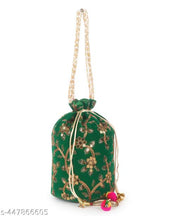 women trendy tradional sequence work potlis for marriages