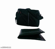 Pratap's Black Slingbody /Cross Body Bags Men's Wallet/Pack of 2 (Sling Bag+Mens Wallet)