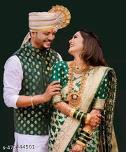 FANCY Exclusive Banarasi Silk Saree With Blouse piece