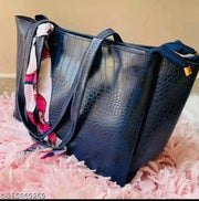 Croco Pattern Design Women’s And Girls Tote Bag || Office & College Type Handbags || Casual Occasions Shoulder Bag for Ladies