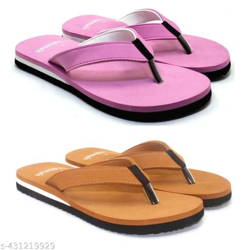 Women Ortho slippers | Soft comfortable and stylish flip flop slippers for Women in exciting colors |Lightweight | Anti Skid | Daily Use Chappal Women Slipper Flipflop/Daily Flipflops/Slipper For Girl( Combo Pack Of 2)
