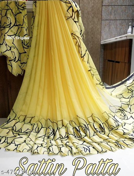 GEORGETTE SAREE WITH VALNTINE DESIGNED PRINT AND RUNNING BLOUSE