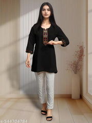 short emb kurti
