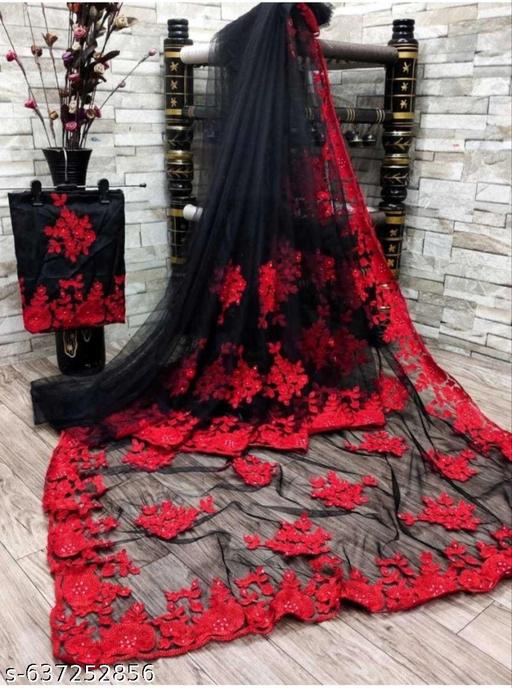 fancy net saree