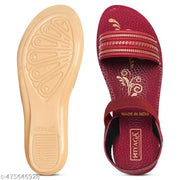 Hiyaga Fancy PU Slippers Flip-Flops for woman