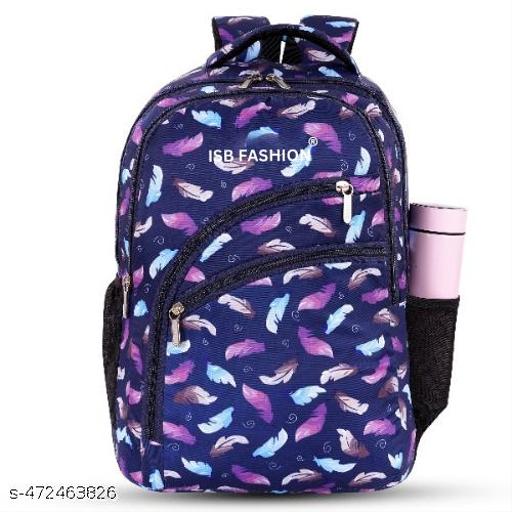 ISB Printed Backpack for school collage office Traveling Outdoor  Waterproof Polyester Material High Quality Bag Men Women Boys and Girls