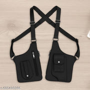 urbaanstrap Stylish Chest Bag | Front Chest Wear Shoulder Bag for Men | Lightweight Travel Utility Chest Bag for india