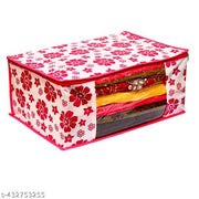 GARMENT COVER CLOTHES COVER SAREE COVER STORAGE ORGANIZER CLOTH STORAGE BOX FOLDABLE CLOTH STORAGE BOX SAREE BAGS SAREE PACKING PACKET PACK OF 1