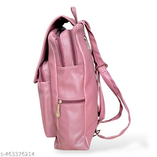 Backpack for Girls Women PU Leather Travel Bags Pithu Bag (LDPT02P)